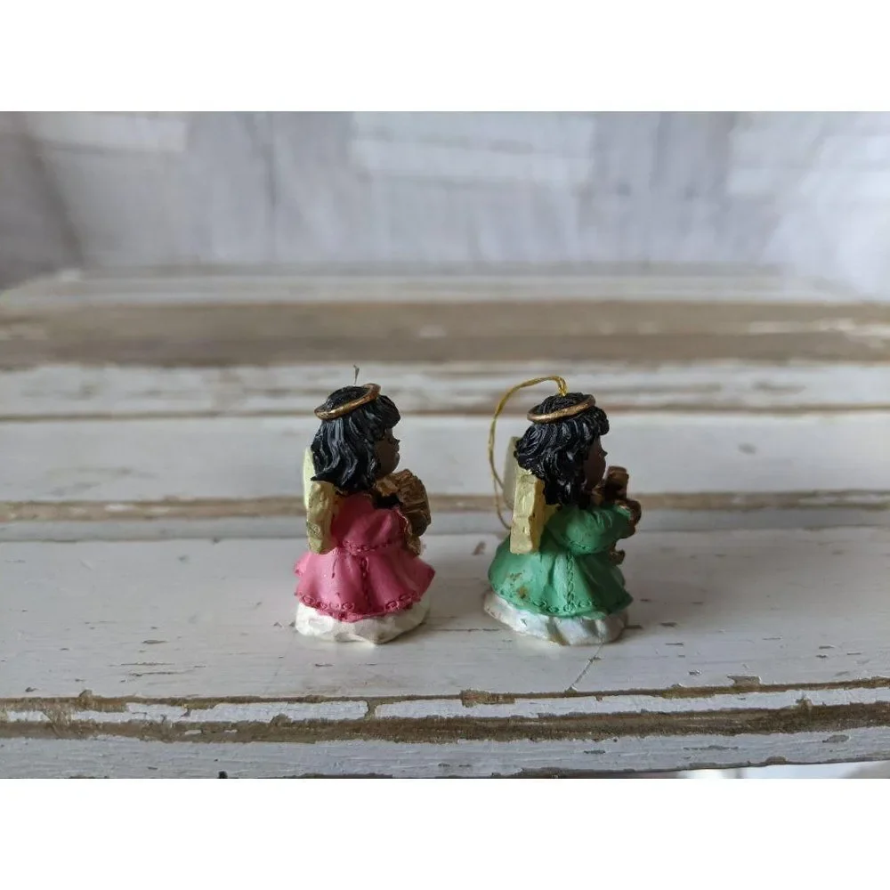 Mini cherub angel Christmas‎ holiday Hanging tree o